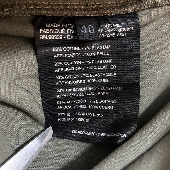 Vintage PRADA SPORT Army Green Straight Leg Utility Cargo Pants Y2K - Picture 10 of 12